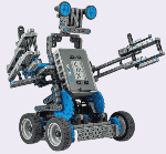 ربات آموزشی در حال نمایش کارکردهای خود در کلاس رباتیک آکادمی هوشمند یزد